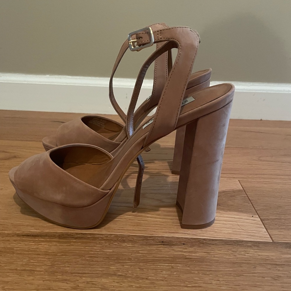 Steve Madden Camel Nubuck Platforms - image 3